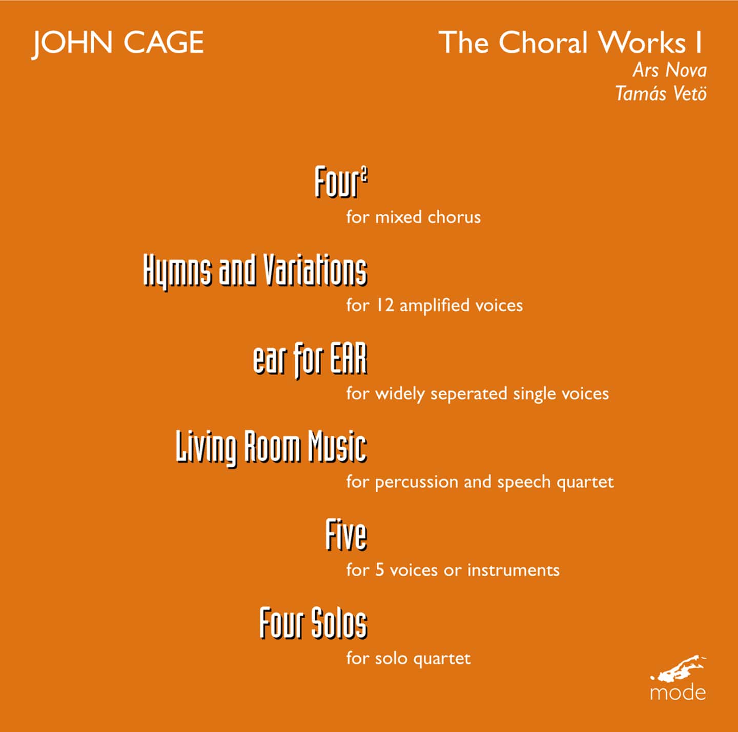 Cage Edition 18-The Choral Works 1