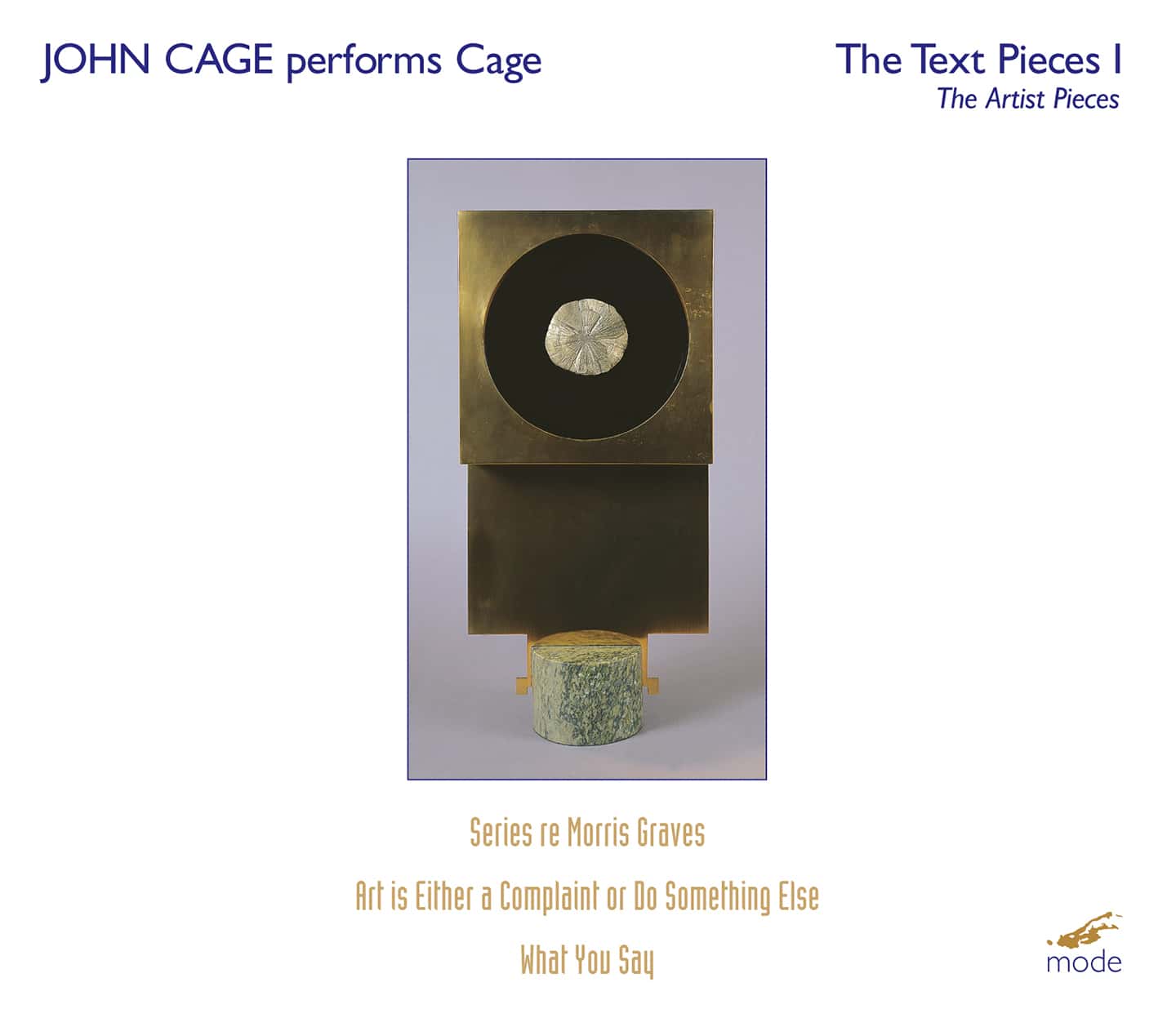 John Cage performs Cage – The Text Pieces 1: The Artists Pieces