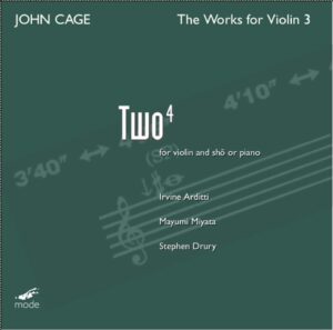 Cage Edition 23- The Works for Violin 3