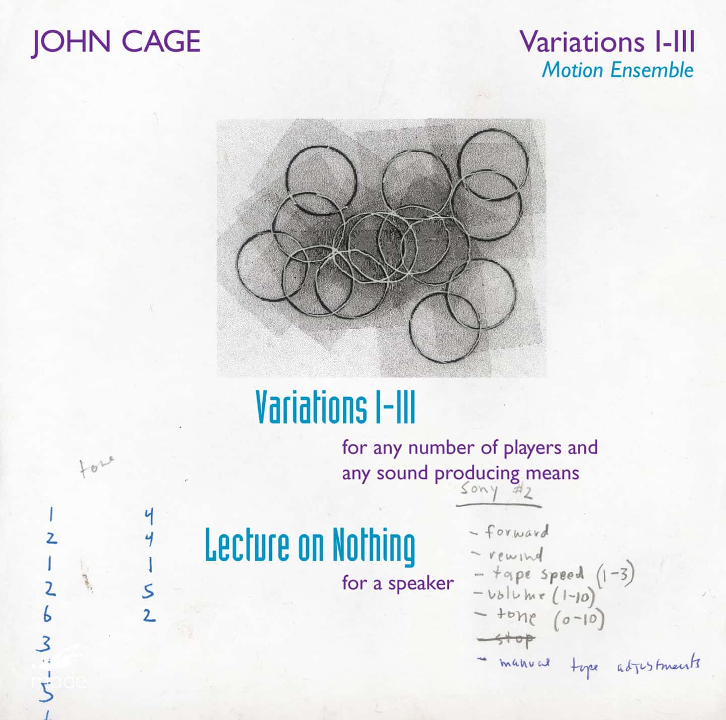 Cage Edition 29–Variations 1, 2 & 3