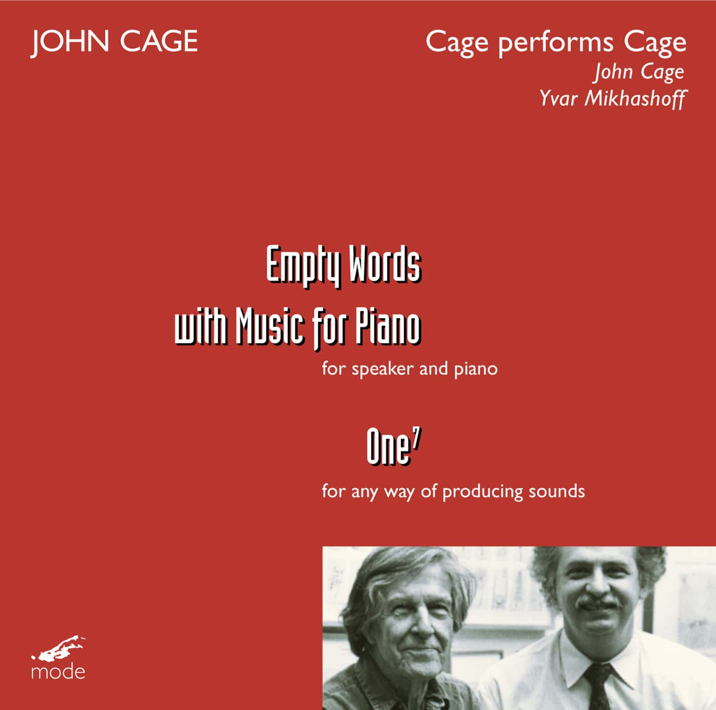 Cage Edition 41-Cage Performs Cage