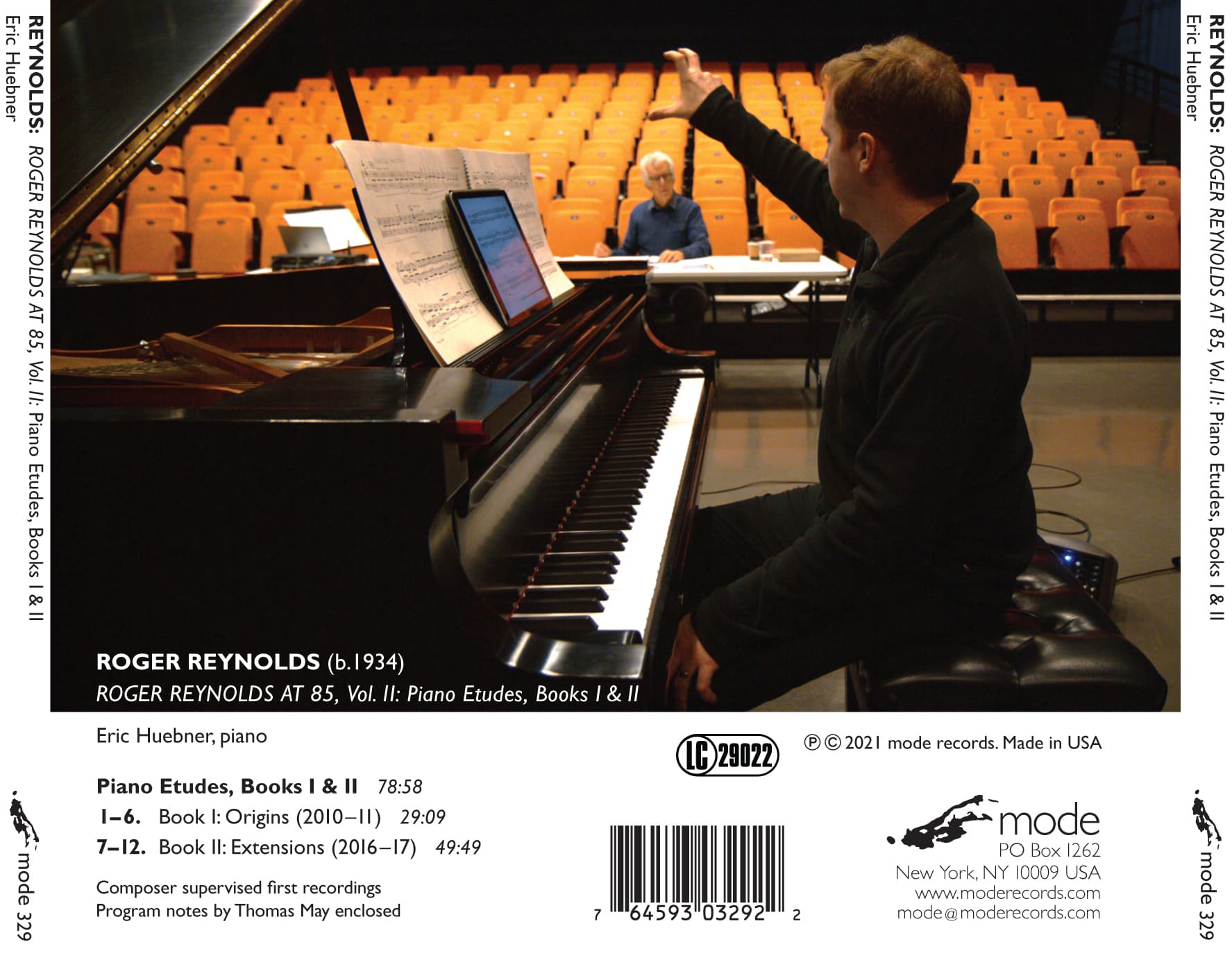 Roger Reynolds at 85, Vol. 2: Piano Etudes Roger Reynolds at 85, Vol. 2: Piano Etudes - Image 2
