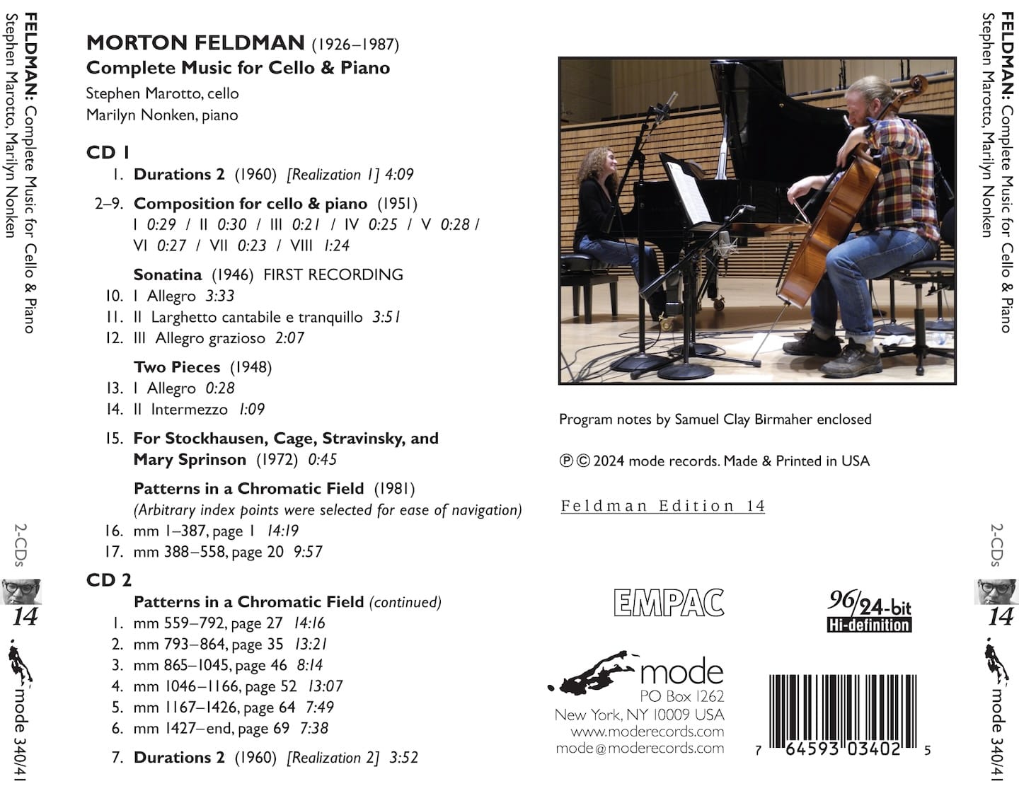 Complete Music for Cello & Piano
